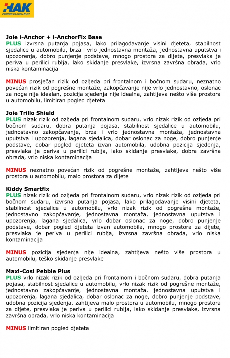 Prilog detaljni prikaz testa autosjedalica 2015 II-4  